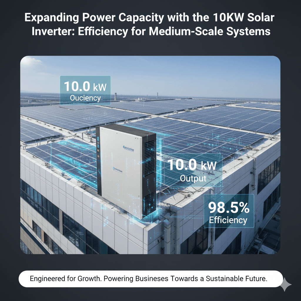 使用 10kW 太阳能逆变器扩大发电容量：中型系统的效率