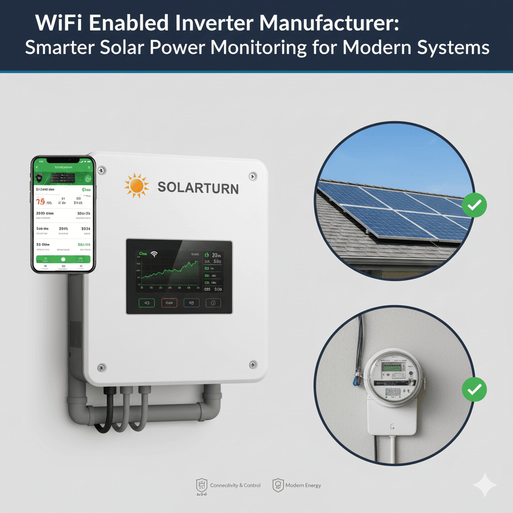支持 WiFi 功能的逆变器制造商：为现代系统提供更智能的太阳能电力监控