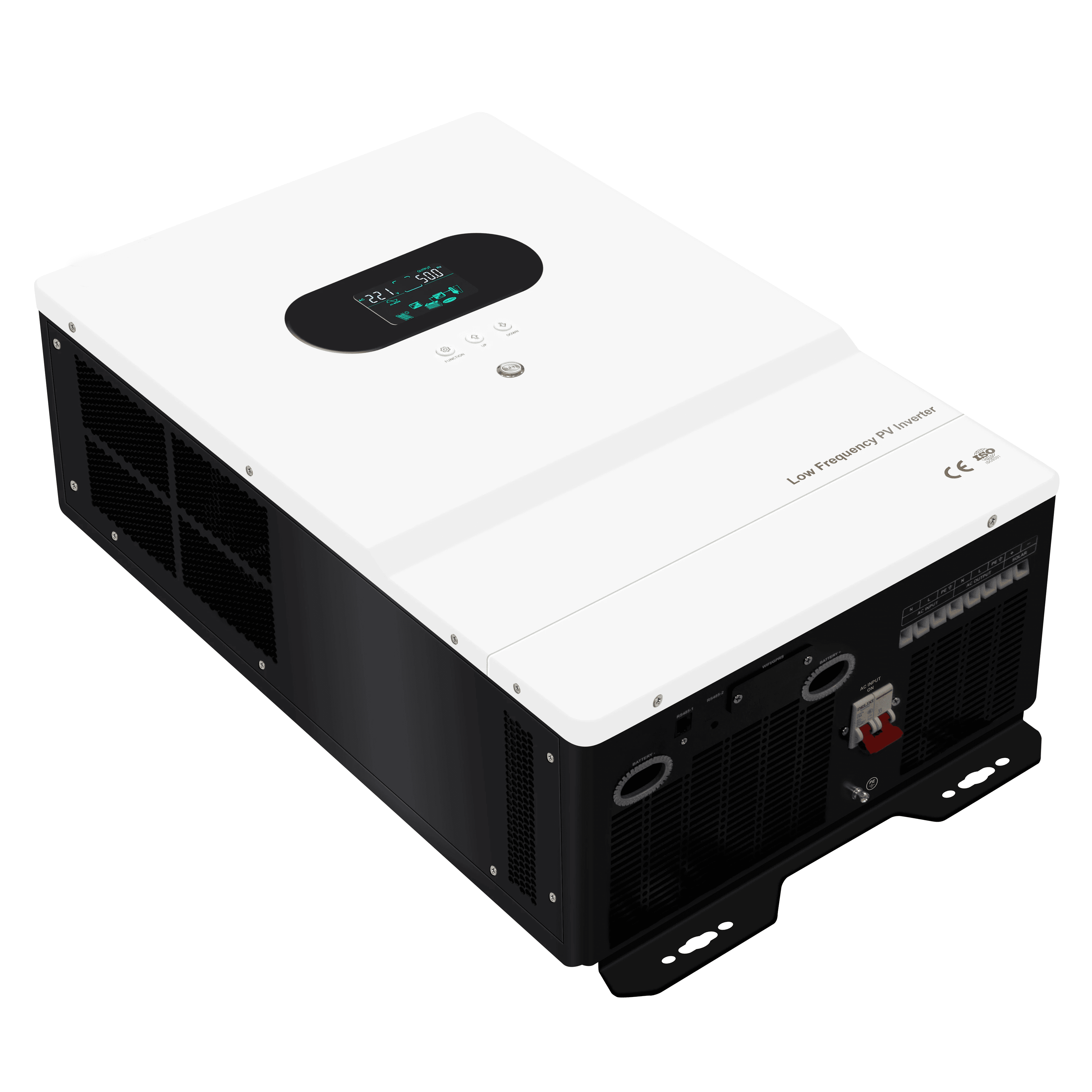 低频 10000W 10kW 110V 120V 220V RS232 WIFI 单相双输出 10kVA 离网混合太阳能逆变器