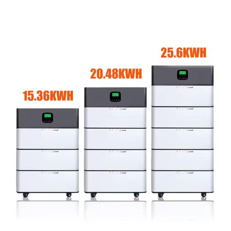 15.36 KWH 307.2V 50Ah 10 Years Life Solar Home Battery Stacked Battery Energy Storage