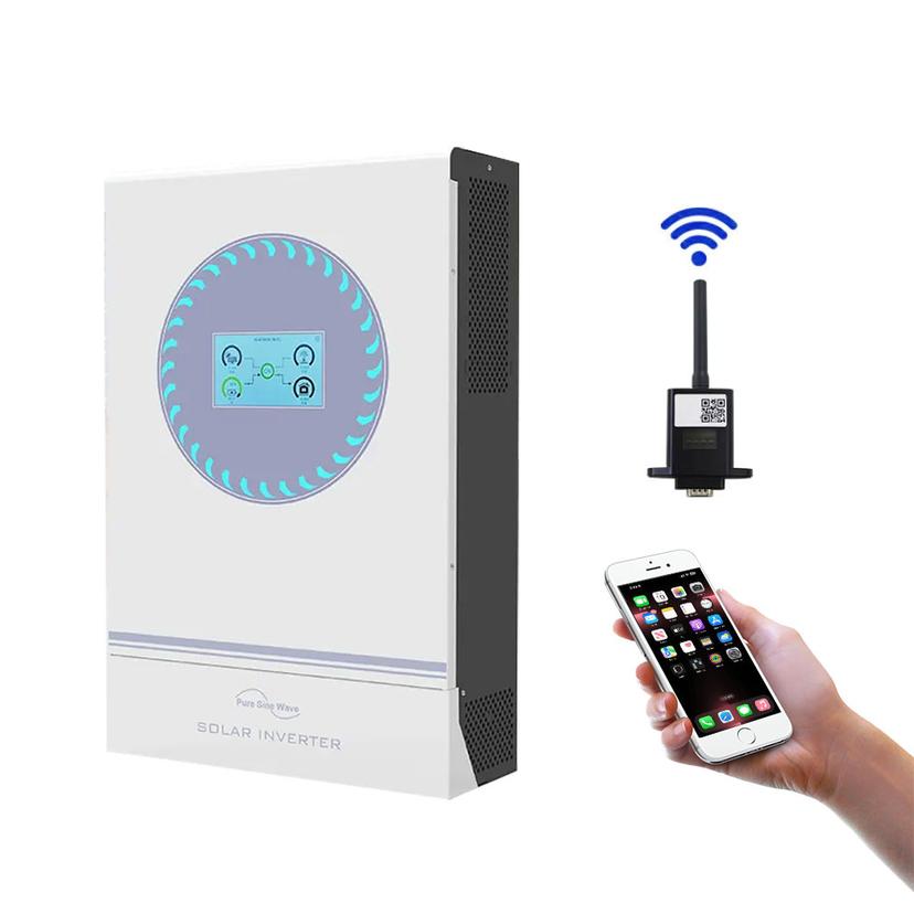 Single/Three Phase Solar Power Inverter Price 3KW 8KW 11KW Ip65 Pure Sine Wave Smart Dual Output on Grid Hybrid Solar Inverter