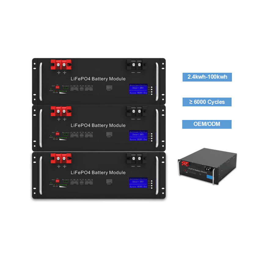 Rack Mount Wholesale Prismatic Solaire Au Lithium Iron Phosphate Solar 300Ah 48V Lifepo4 Energy Storage Lithium Ion Batteries