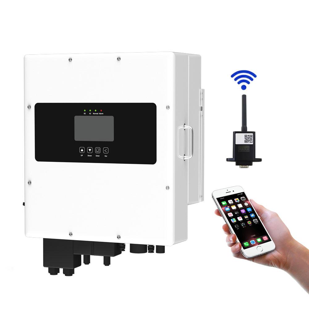 混合式太阳能逆变器及价格 智能双输出并网 单/三相 8KW 10KW 15KW IP65 三相太阳能逆变器