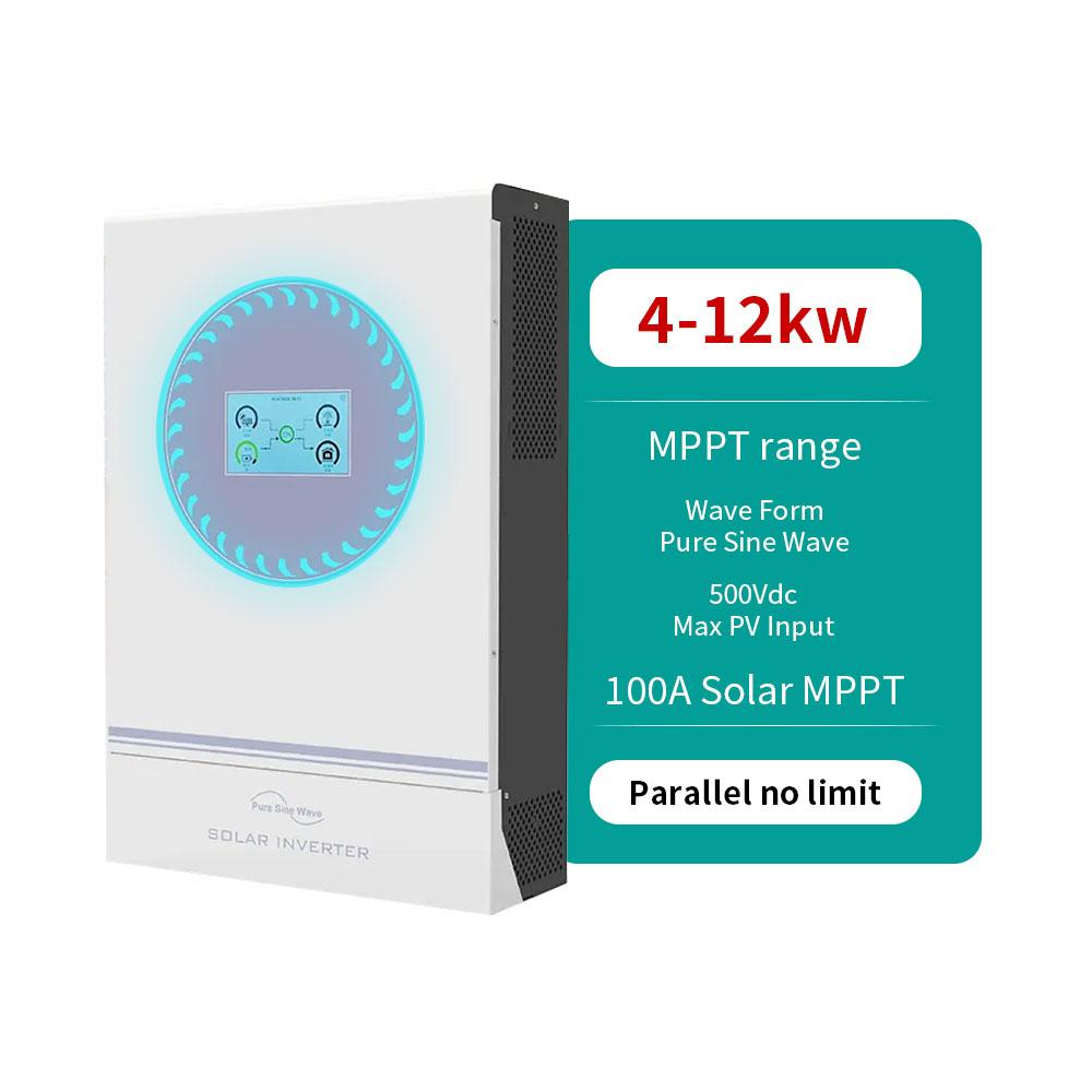 单相三相混合逆变器 11kW 双输出离网/并网逆变器 纯正弦波太阳能逆变器 12V/220V 控制器 带 MPPT