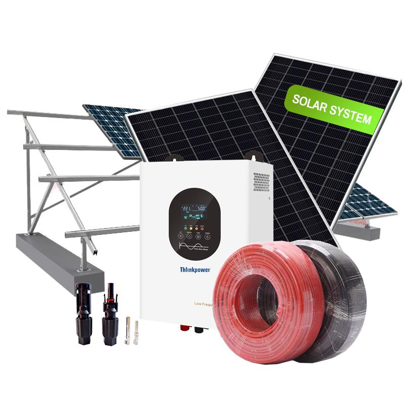 家用太阳能电池板全套设备 30KW 20KW 10KW 混合式太阳能储能系统(含逆变器)