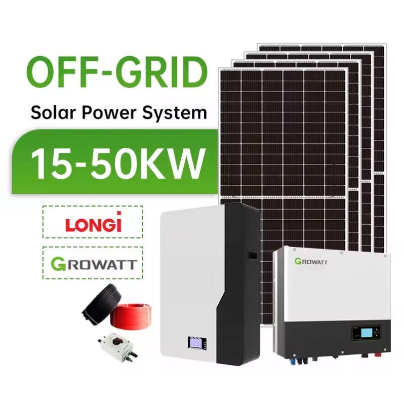 5Kw 6Kw 10Kw 太阳能纯正弦波家用储能太阳能系统离网完整
