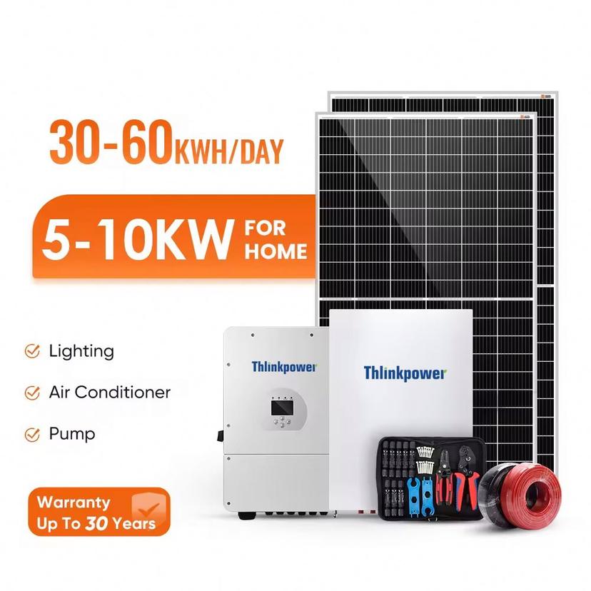 10KW 30KW 50KW Off-Grid Solar Power System 3000W 5000W 10KW Sun Battery Solar Kit for Home
